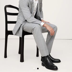 Banana Republic Drake Leather Chelsea Boot Black